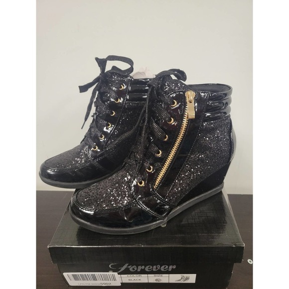 Black sparkly boots 8.5 - Picture 2 of 8